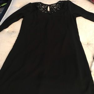 Loose fitting black dress